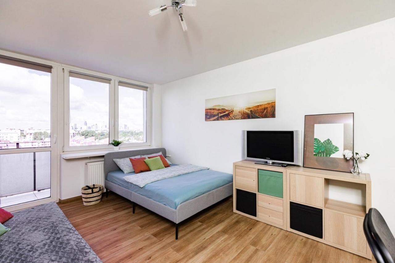 Superapart Saska 48A, Sleek 6Th-Floor Studio With Balcony & Elevator Access Warsaw Luaran gambar